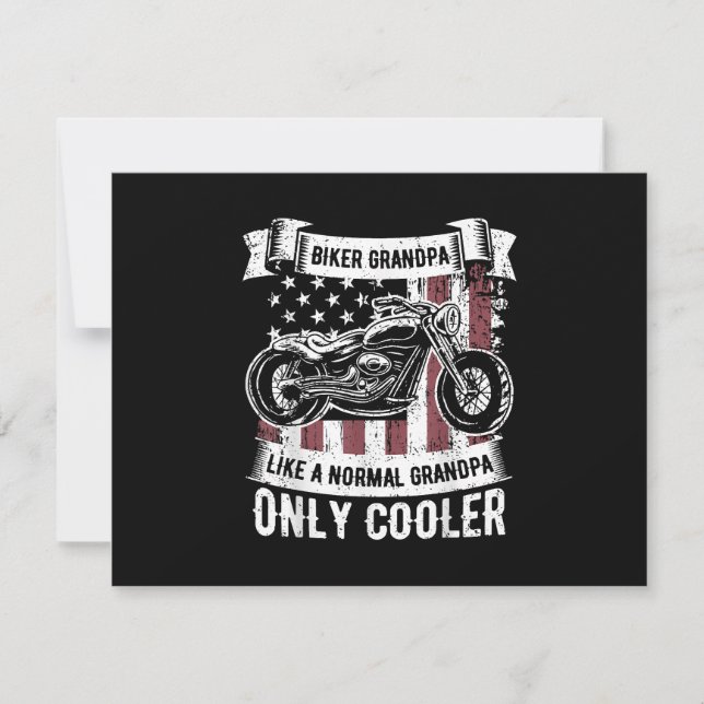 Biker Grandpa Ride Motorcyklar Älskare R (Framsida)