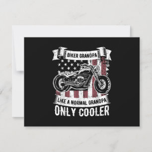 Biker Grandpa Ride Motorcyklar Älskare R