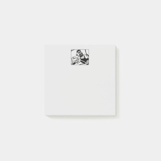 Biker grått Note-dynor Post-it Block (Framsida)