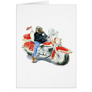 Biker Hälsningskort