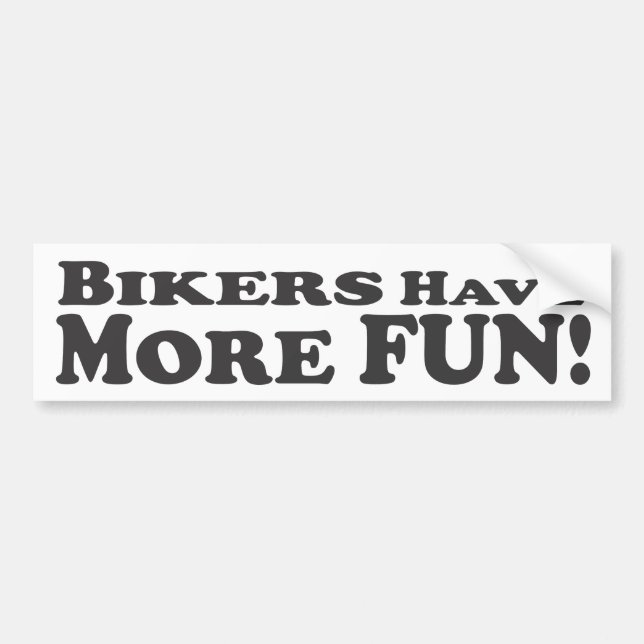 Biker har mer roligt! - Bildekal (Framsidan)