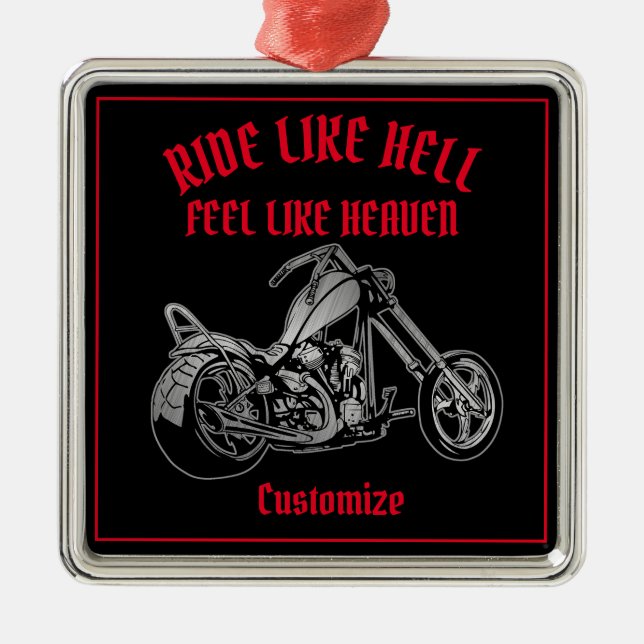 Biker Heaven Metall Ornament (Framsidan)