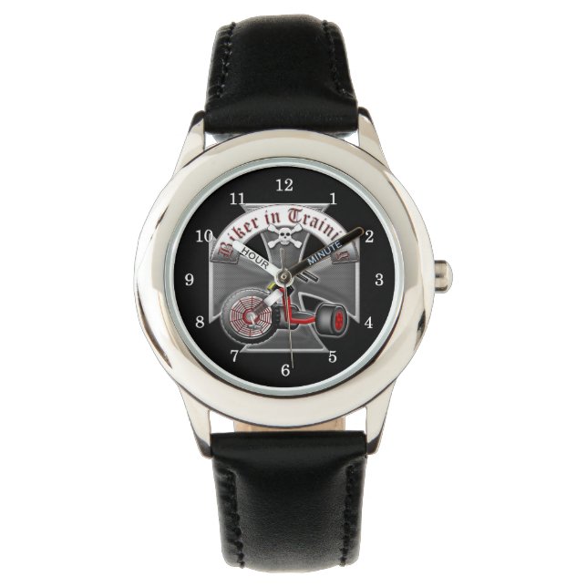 Biker inom utbildning armbandsur (Framsida)