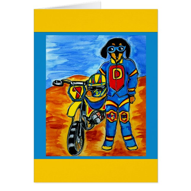 Biker Joanne Hälsningskort (Framsidan)