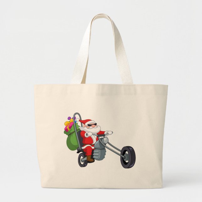 biker jultomten jumbo tygkasse (Framsidan)