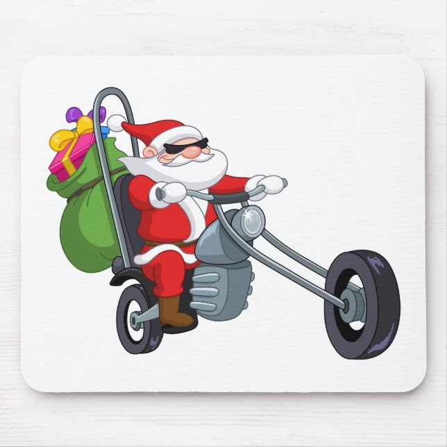 biker jultomten musmatta (Framsidan)