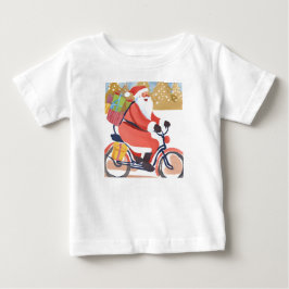 Biker jultomten t shirt