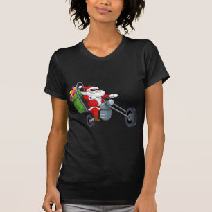 biker jultomten tee shirt