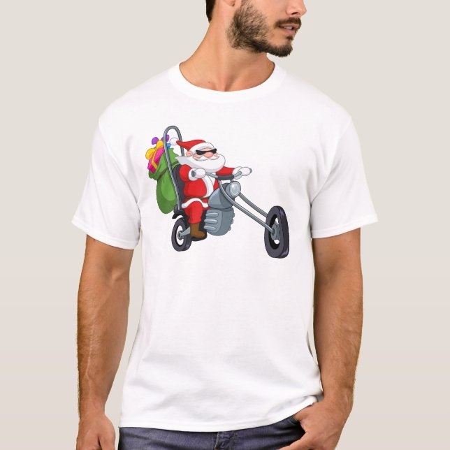 biker jultomten tröja (Framsida)