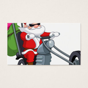 biker jultomten visitkort