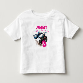 Biker Kid Dirt Stunt Bike Birthday Småbarn T-shirt
