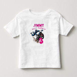 Biker Kid Dirt Stunt Bike Birthday Småbarn T-shirt