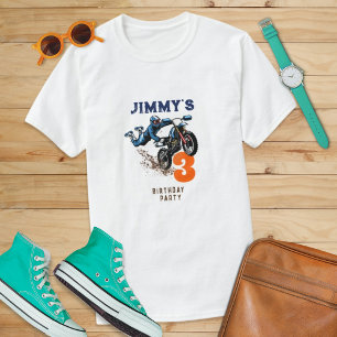 Biker Kid Dirt Stunt Bike Birthday T Shirt