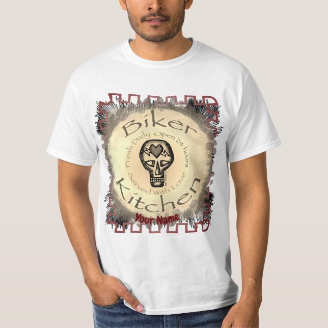 Biker Kitchen t-shirt  (Framsida)