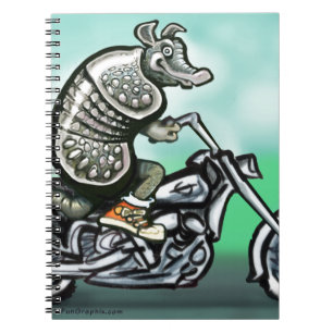 Biker Klubb Dillo Anteckningsbok Med Spiral