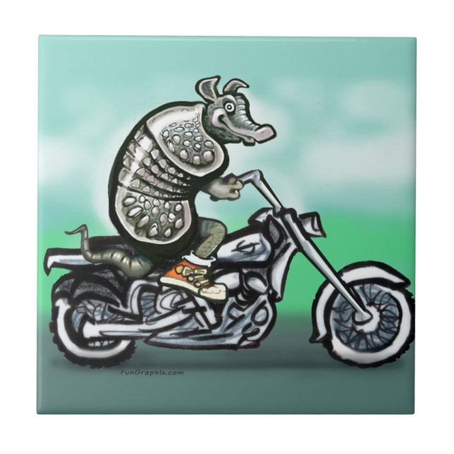 Biker Klubb Dillo Kakelplatta (Framsidan)
