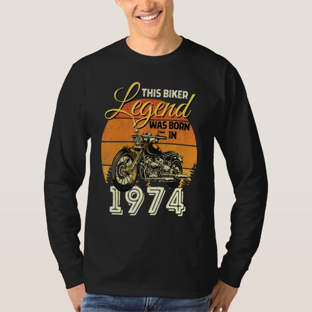 Biker Legend Manar motorcykelförklaring Biker Lege T Shirt (Framsida)