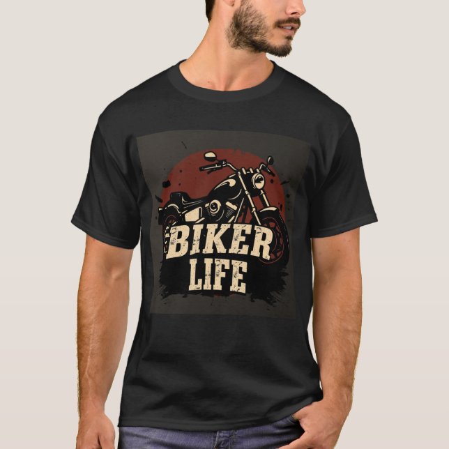 Biker Life Tshirt BL07 T Shirt (Framsida)
