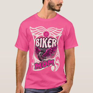 Biker Mamma Motorcyklar Mor Kvinnor i T Shirt