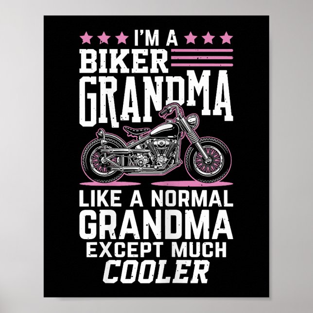 Biker Mormor - Motorcykel Mormor Biker Mormor Poster (Framsidan)
