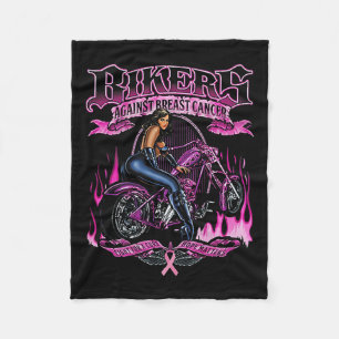 Biker mot bröstcancer fleecefilt