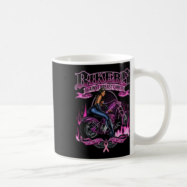 Biker mot bröstcancer kaffemugg (Höger)
