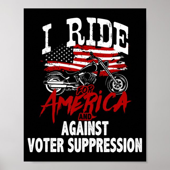 Biker mot dämpning av väljare poster (Framsidan)