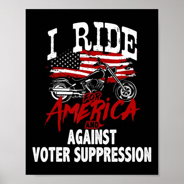 Biker mot dämpning av väljare poster (Framsidan)