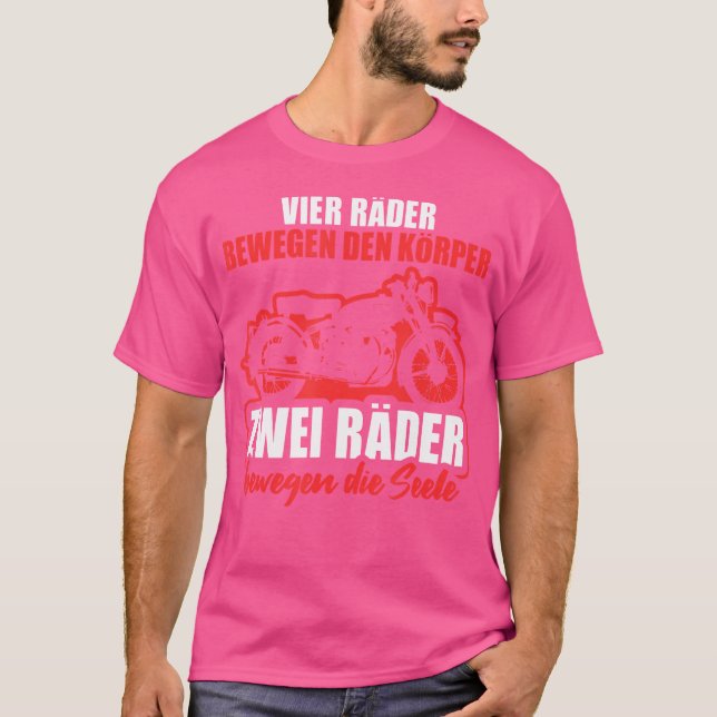 Biker Motorbike Bike Saying T Shirt (Framsida)