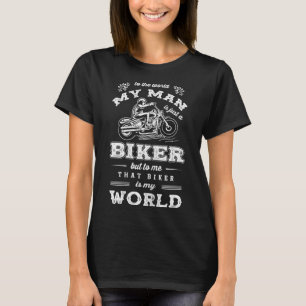 Biker Motorcyclist Girlvän Motorcycle Bride Husb T Shirt