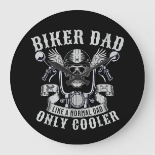 Biker, motorcykel Far Rider Biker Pappa Far Stor Klocka