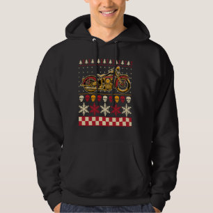 Biker Motorcykel Rider Stil Ugly Sweater Hoodie
