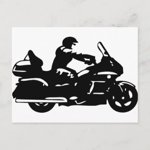 biker motorcykelmotodling vykort