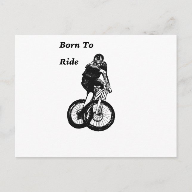 Biker MTB BMX CYCLIST Cyclo kor Vykort (Framsida)