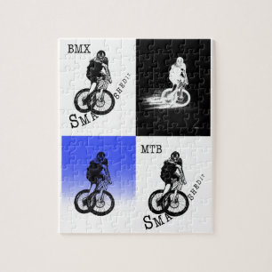 Biker MTB BMX CYCLIST Stickers Pussel