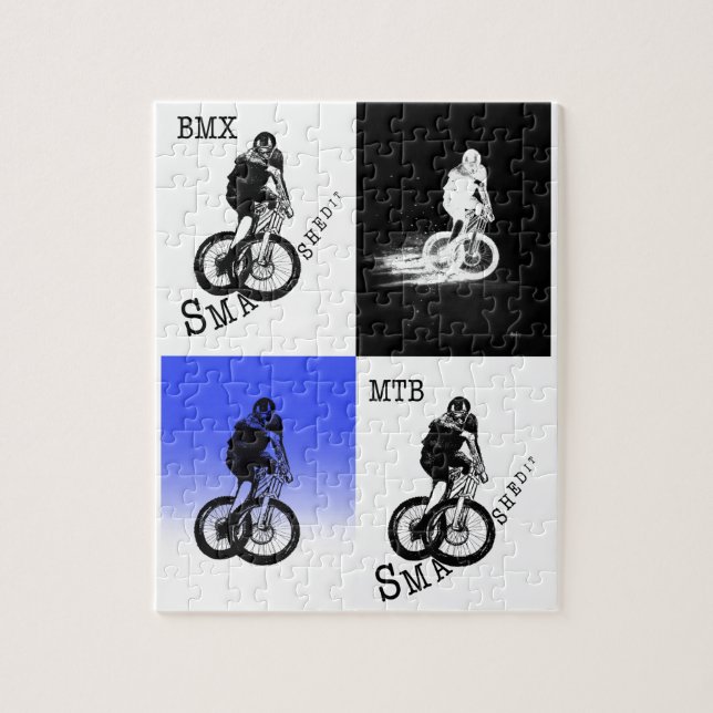 Biker MTB BMX CYCLIST Stickers Pussel (Vertikal)
