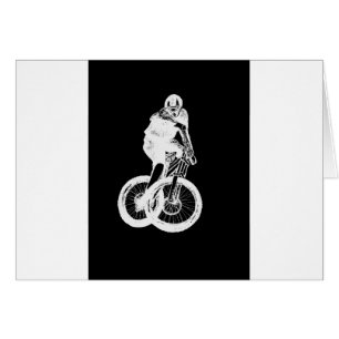 Biker MTB BMX CYKLIST Hälsningskort