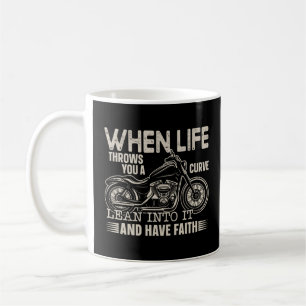 Biker när livet kastar en kurva i det kaffemugg