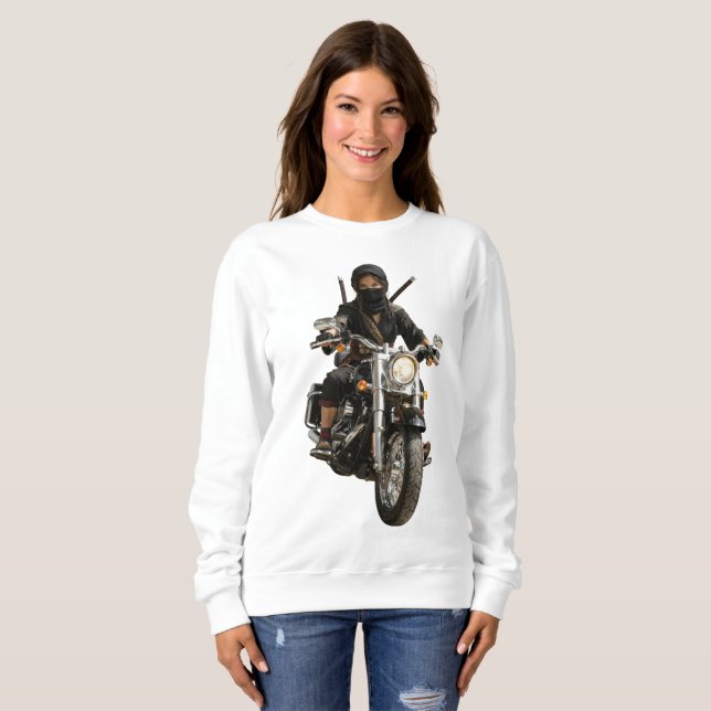 Biker Ninja T Shirt (Hel framsida)