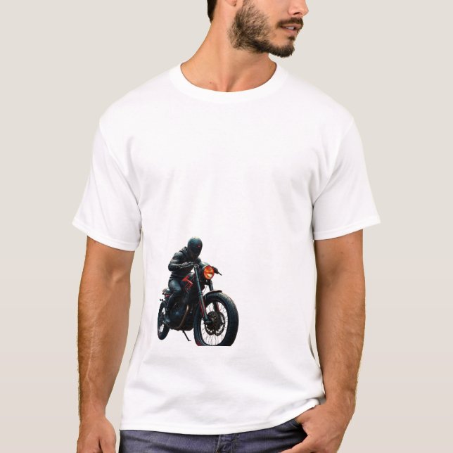 Biker och förare T-Shirt (Framsida)