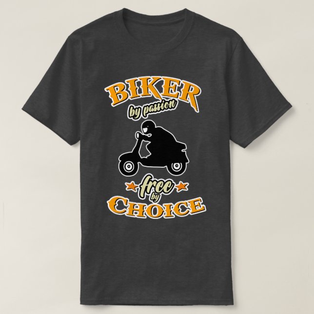 biker-offerter-scooter vespa lustigt t shirt (Design framsida)