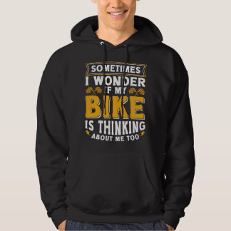 Biker Outfit Funny motorcykel citerar Tillbehör f Hoodie