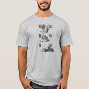Biker på Museum grått T-shirt