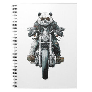 Biker Panda Anteckningsbok