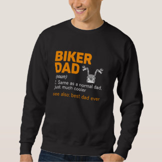 Biker Pappa Definition Best Pappa någonsin Lång Ärmad Tröja