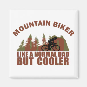 biker pappa i bergstrakter som ett normalt pappa m magnet