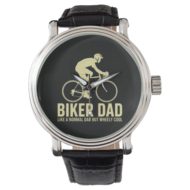 Biker Pappa Liksom En Normal Pappa  Armbandsur (Framsida)