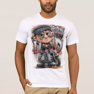 Biker Pappa Motorcykelåkning T Shirt