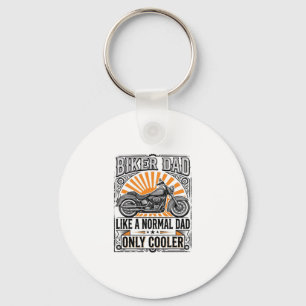 Biker Pappa Vintage Motorcykel Vektor Design_1 Nyckelring
