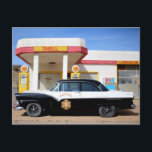 Biker Patrol Classic Car Service Station Vykort<br><div class="desc">Hej där! Hoppas du gillar det här fotot jag fångade på mina resor. Du kan gärna lägga till din egen text! Kolla min butik för mer.</div>